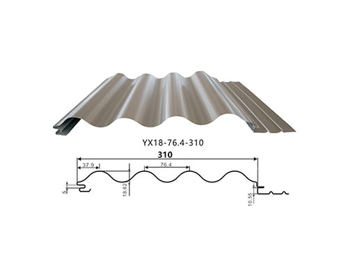 黃石YX18-76.4-310壓型彩鋼瓦
