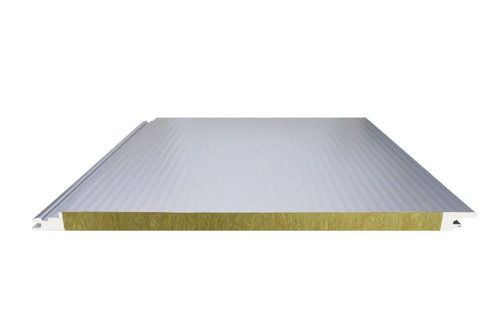 黃石聚氨酯封邊巖棉夾芯板（水波紋）